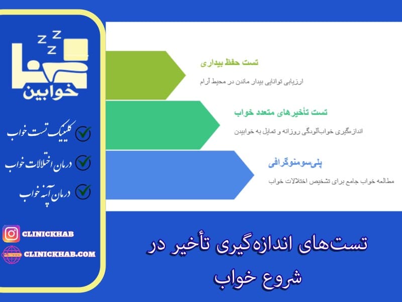 تست‌های اندازه‌گیری تأخیر در شروع خواب